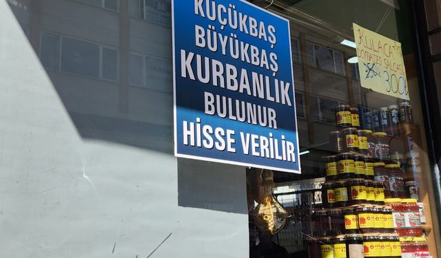 Kurban bayramı için satışlar şimdiden başladı!