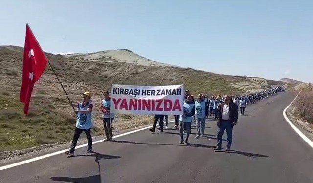 İşçiler hakları için Ankara yolunda