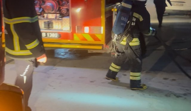 Eskişehir'de iş yer mutfağında yangın!