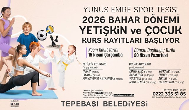 Eskişehir'de spora başlamak için fırsat: Kayıtlar başlıyor!