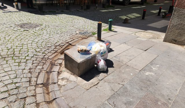 Eskişehir'de ortalığa bırakılan çöpler koku bıraktı!