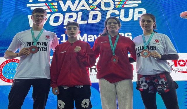 Antalya’da Bilecik rüzgarı: Kickboksta 3 madalya