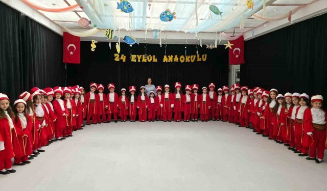 Bolvadin'de minik ellerden dev gösteri