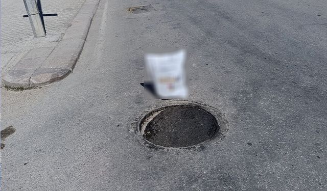 Eskişehir'de rögar kapağı çöktü: Vatandaşın çözümü kazayı önledi
