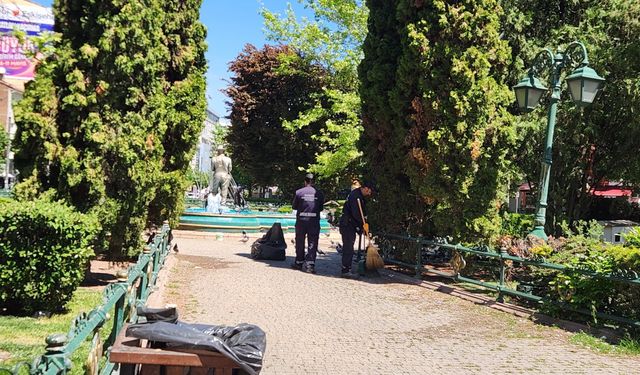 Eskişehir'de güvercinlerin yoğun olduğu parklarda remizlik