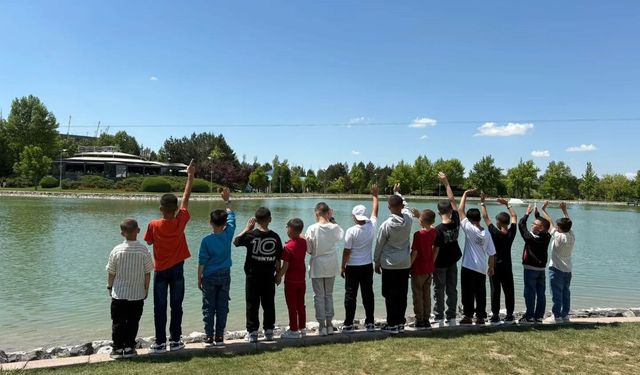 Koruma altındaki çocuklar Eskişehir'de bilim ve doğayla buluştu