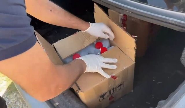 Eskişehir’de 2 bin litrelik kaçak alkol yakalandı