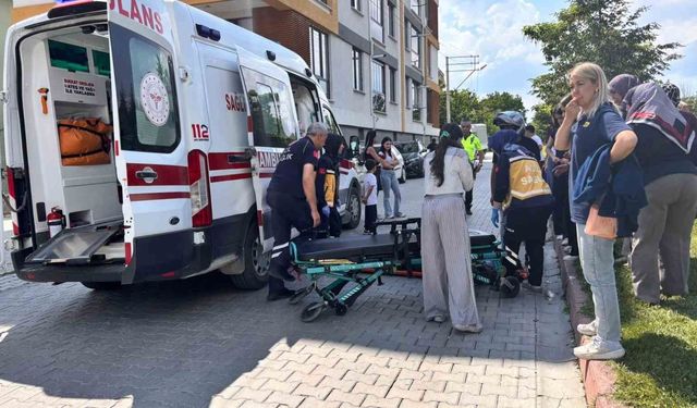 Tavşanlı'da direksiyon hakimiyetini kaybetti, motosiklet devrildi!