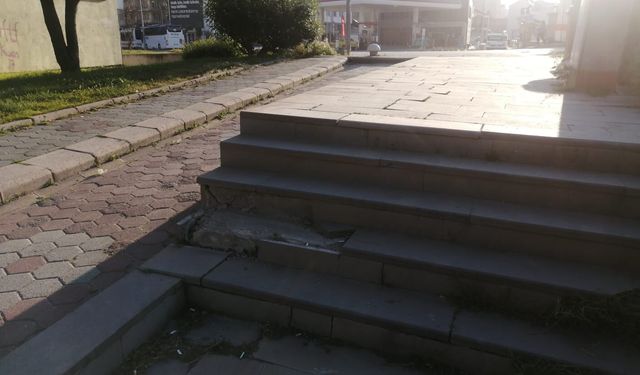 Eskişehir'in o mahallesinde yaya yoluna tepki
