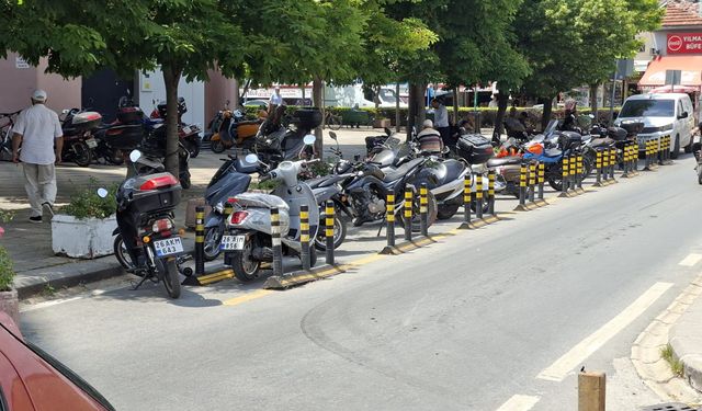 Eskişehir'de ilginç manzara: Dubalar var, motosikletler de var!
