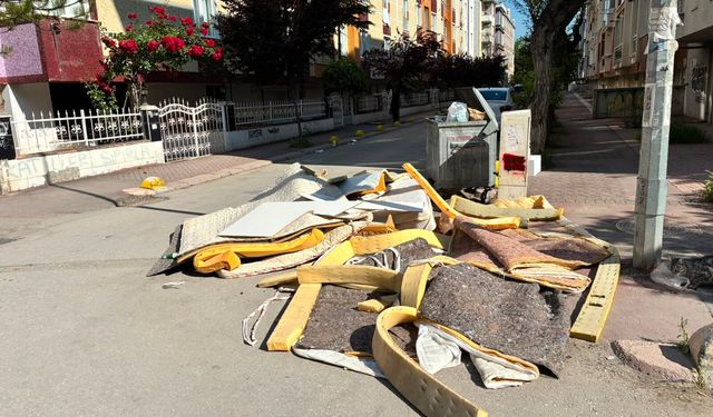 Eskişehir'de atıklar toplanmayı bekliyor