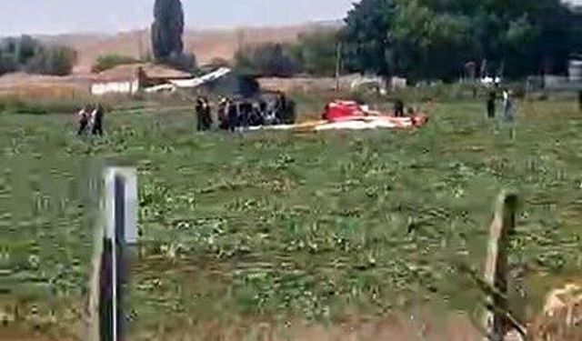 Ankara'da eğitim helikopteri düştü
