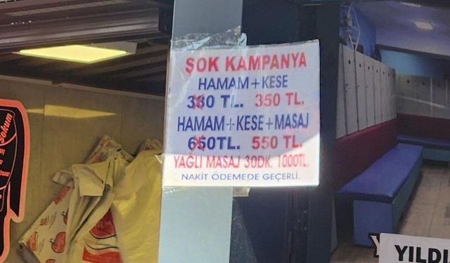 Eskişehir'de sıcaklar arttı, hamam fiyatları geriledi!