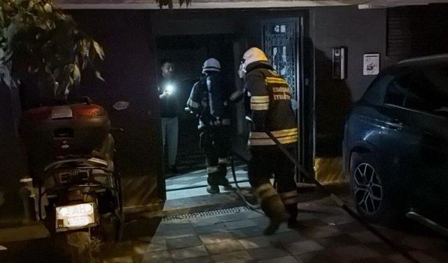 Eskişehir'de alevlerin arasında kalan kedi son anda kurtarıldı