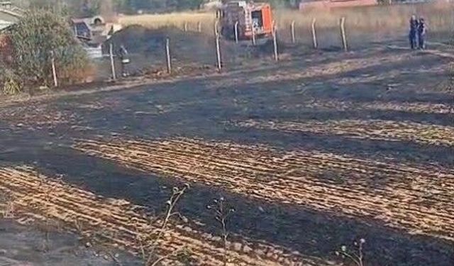 Eskişehir’de bahçede çıkan yangın söndürüldü