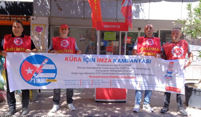 Eskişehir'de Küba halkına destek için imza kampanyası başladı