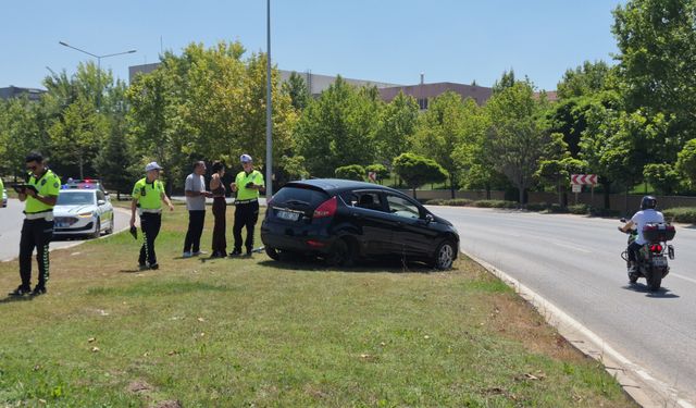 Eskişehir'de şaşkına çeviren kaza zinciri!