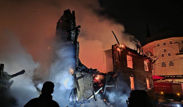 Domaniç’te gece yarısı yangın paniği