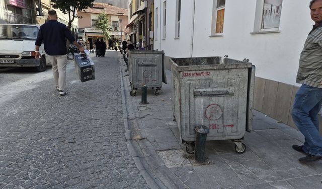 Eskişehir’de kaldırımda yürümek bile zor