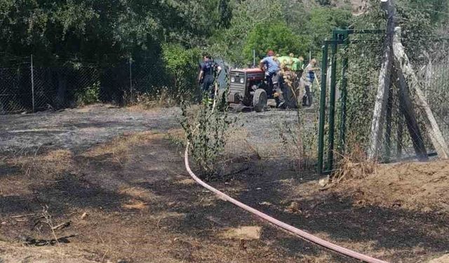 Bilecik’te otluk alanda çıkan yangın ormana sıçramadan söndürüldü