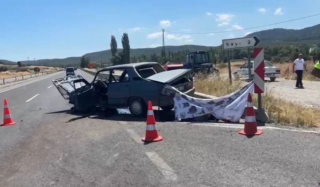 Kütahya'da feci kaza: 1 ölü, 4 yaralı