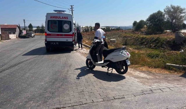Kütahya'da motosiklet takla attı, sürücüsü yaralandı
