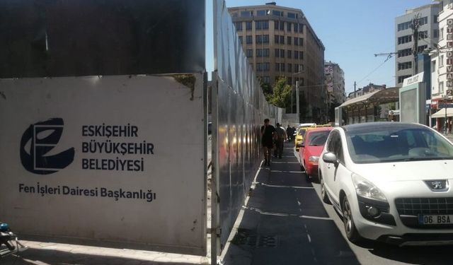 Eskişehir'de sürücüleri isyan ettiren çalışma