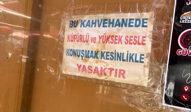 Eskişehir’deki kahvehanede dikkat çeken kural: Yazıyı gören şaşırıyor!
