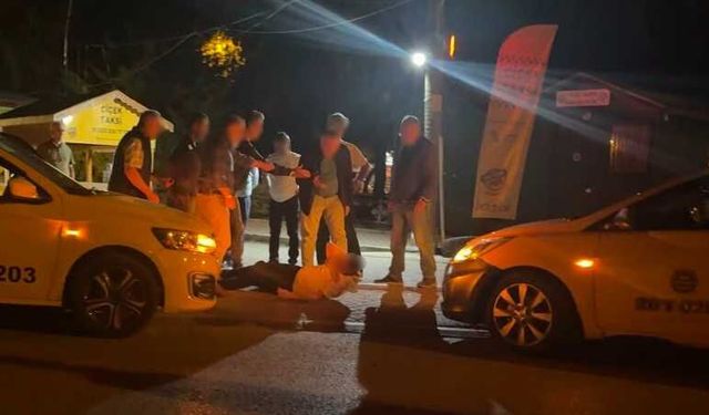 Eskişehir'de taksiyi kaçırdığı iddia edildi, arkadaşını şoförlerin eline bıraktı!