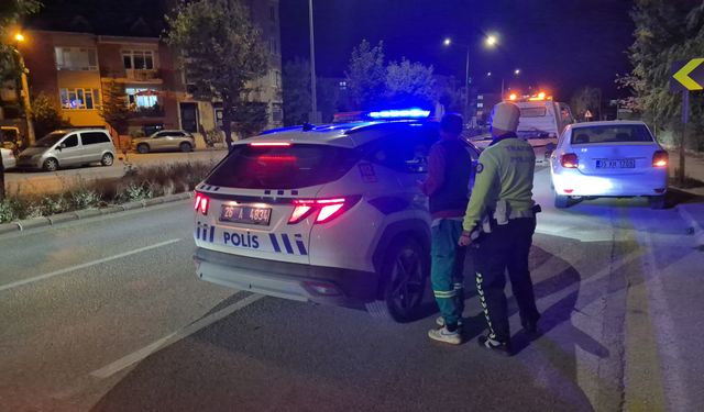 Eskişehir'de trafik denetiminde ilginç olay: Sürücü aracını bırakıp kaçtı