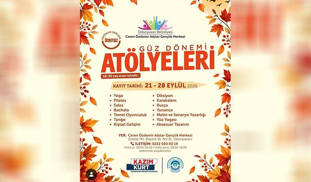 Odunpazarı’nda güz dönemi atölyeleri başlıyor