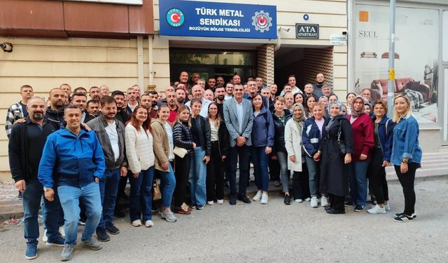 Genç işçilerden başkan ziyareti