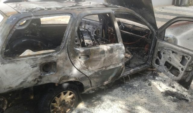 Eskişehir’de kundaklama şüphesi: Otomobil küle döndü