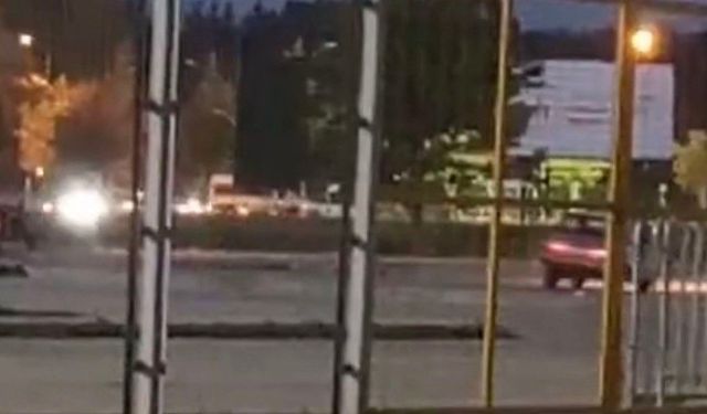 Eskişehir'de kontrolsüz sürücü otoparkı piste çevirdi