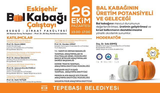 Eskişehir'de bir ilk! Bal kabağının Geleceği bu çalıştayda konuşulacak