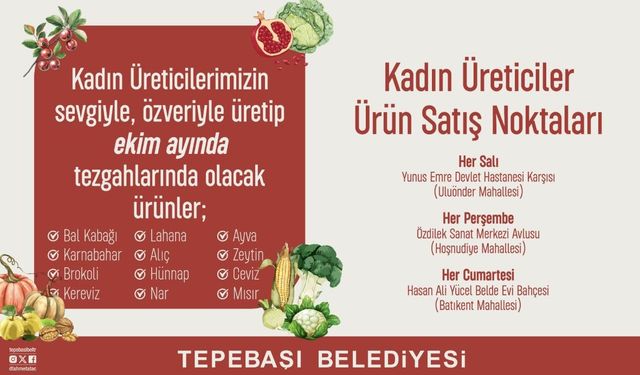 Tepebaşı Belediyesi’nden kadın üreticilere destek
