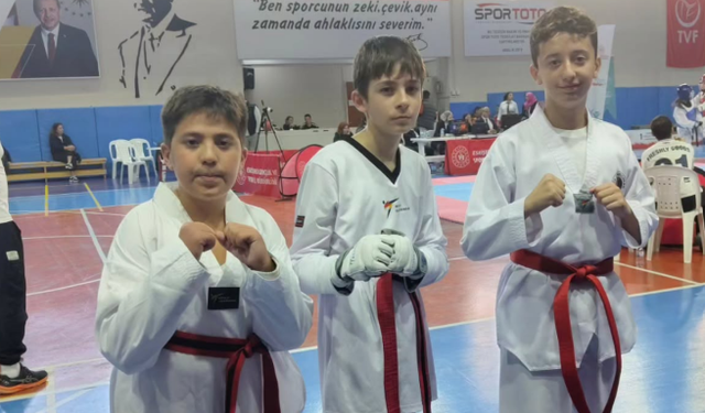 Atayurtlu sporcular il seçmesinden madalyalarla döndü