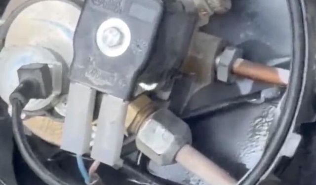 LPG sızıntısına rağmen elinden sigarayı düşürmedi!