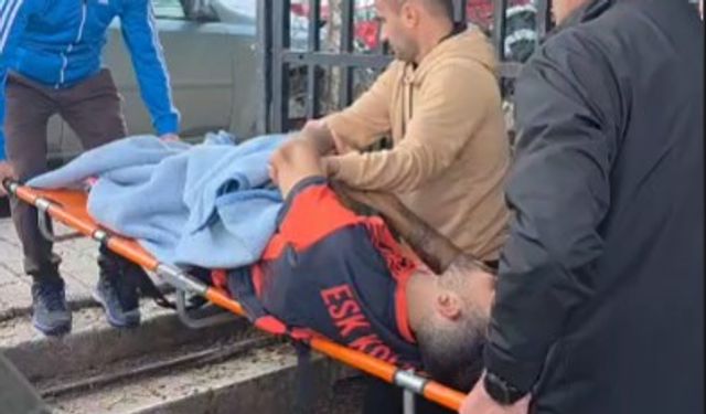 Eskişehir'deki amatör maçta üzücü sakatlık