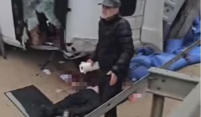 Sivrihisar’daki tır kazasında sürücünün kolu koptu!