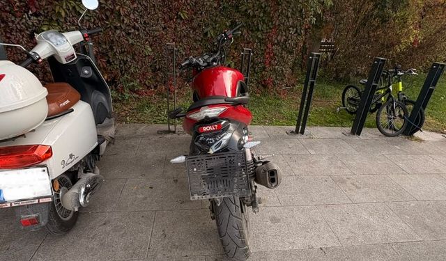 Eskişehir’de motosikletin plakası şaşırttı!