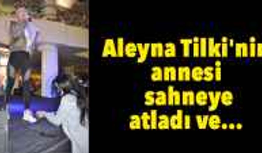 Aleyna Tilki'nin sahnede çözülen bağcıklarını annesi bağladı