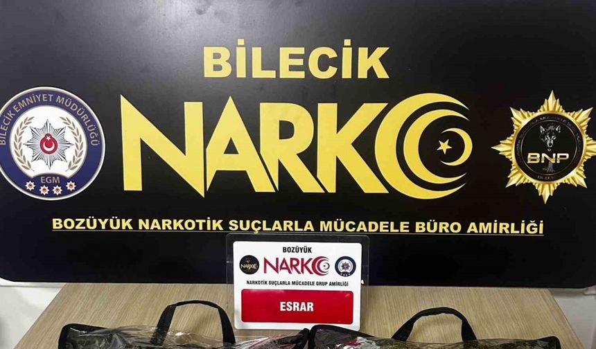 Bilecik’te yarım kilo esrar ele geçirildi