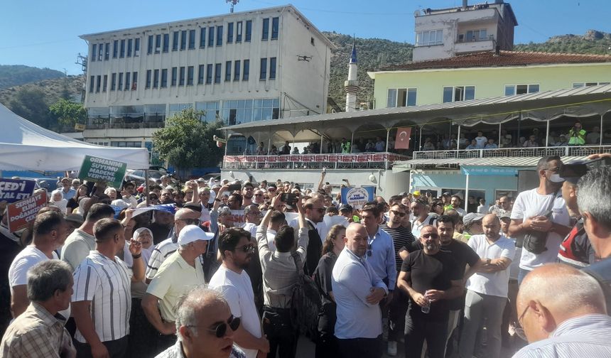 Alpagut’taki altın madeni projesine halktan protesto!