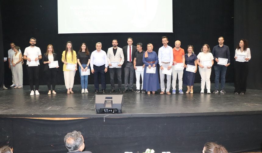 Bozüyük’te Öğretmenlere Başarı Belgesi töreni düzenlendi