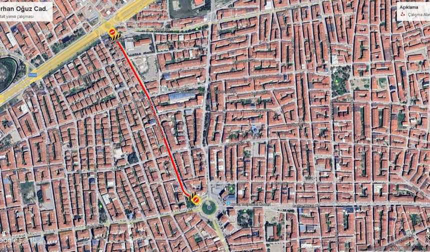 Eskişehir'in o caddesi sabaha kadar kapalı olacak!