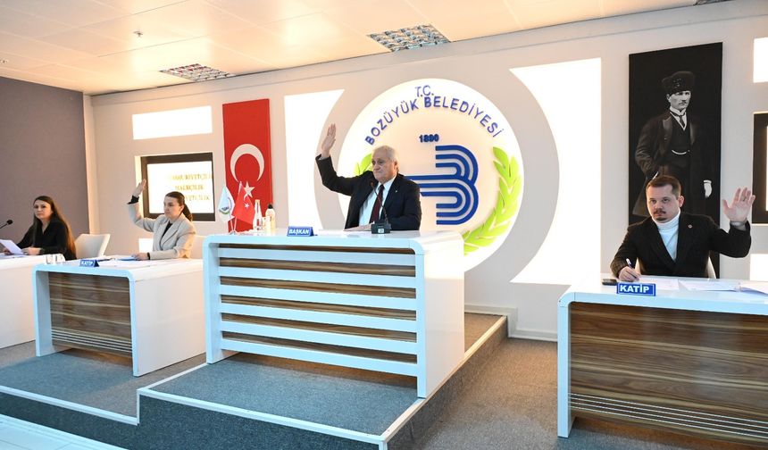 Bozüyük Belediye meclisi toplandı
