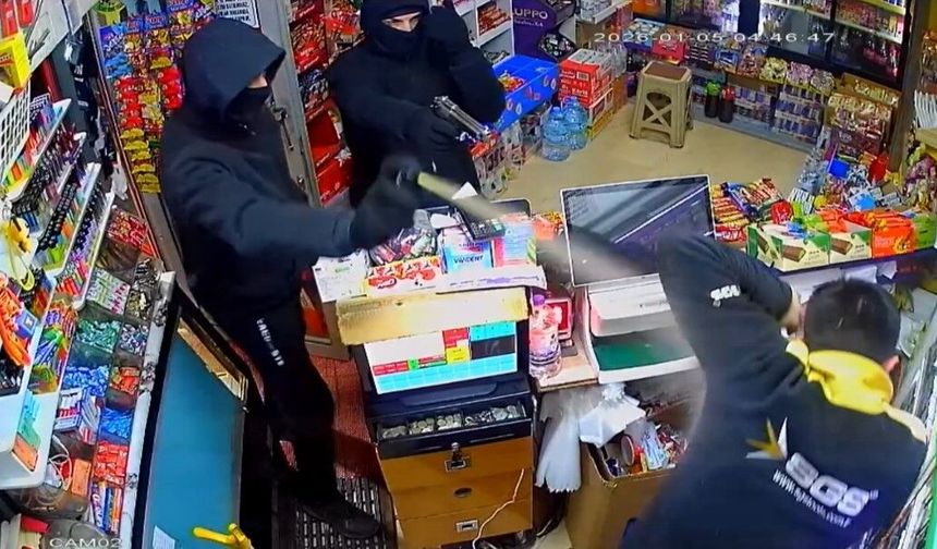 Afyon'da marketi soyan gaspçılar kıskıvrak yakaladılar