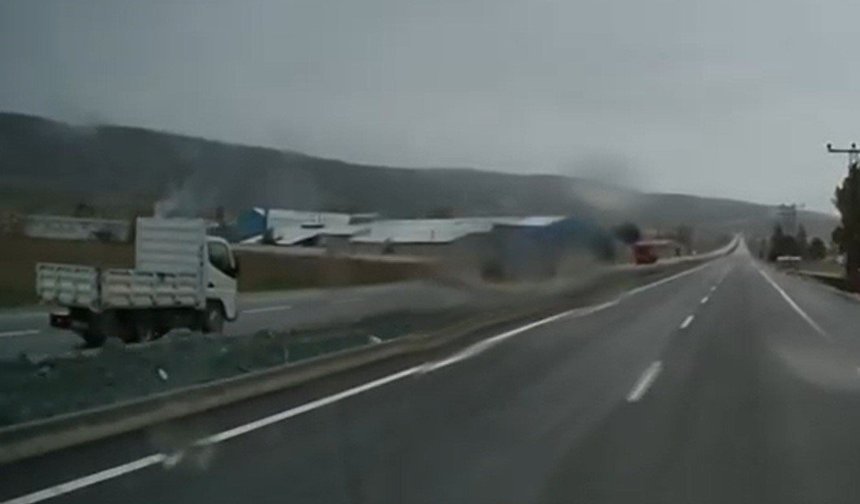 Eskişehir'de faciadan dönülen o anlar kamerada!