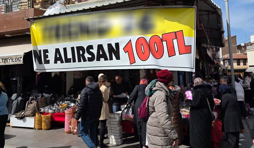 Eskişehir'de "Ne alırsan 100 TL yoğunluğu": Vatandaşlar akın etti